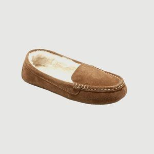 NWT Stars Above Suede/Leather Moccasin Slipper